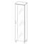 49 cm x 194 cm Liquid Mirror Cabinet