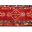 Tapis turc authentique en laine Herki - Tapis rouge de style rétro pour les couloirs et les couloirs