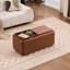 Repose-pieds rectangulaire avec rangement de 35 po avec plateau, table basse avec rangement, grand tabouret rembourré avec plateau amovible pour le salon-1772067773-1772067770