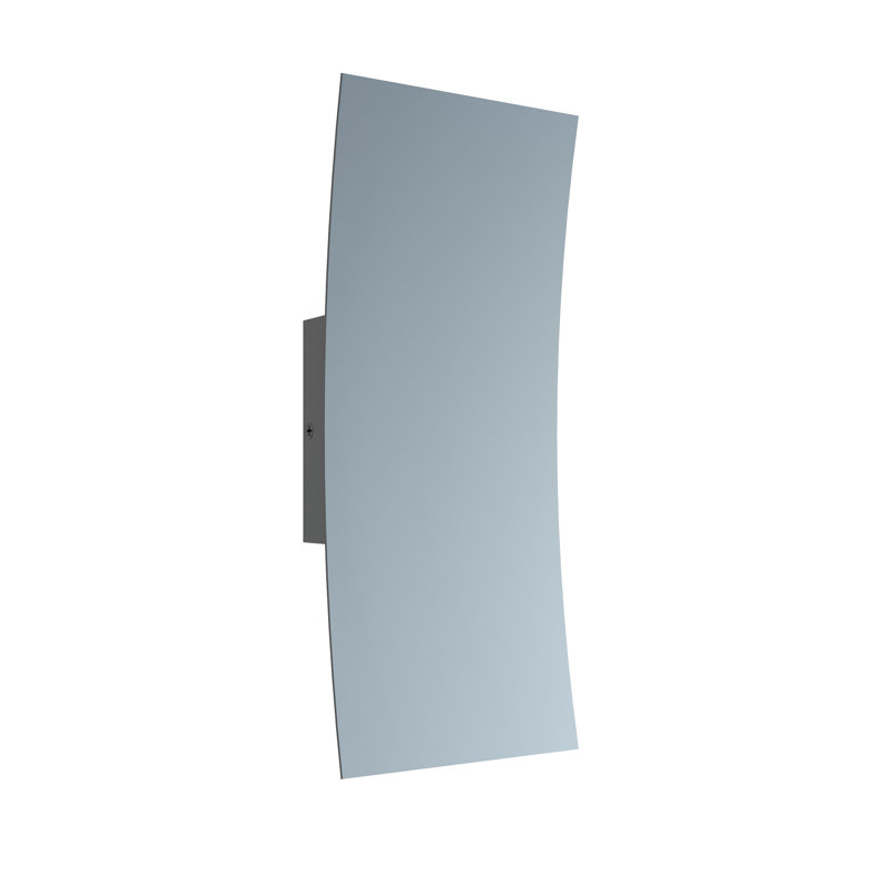 Elnaz LED Wall Light, 12" H x 5" W x 2.25" D, 12, Gray