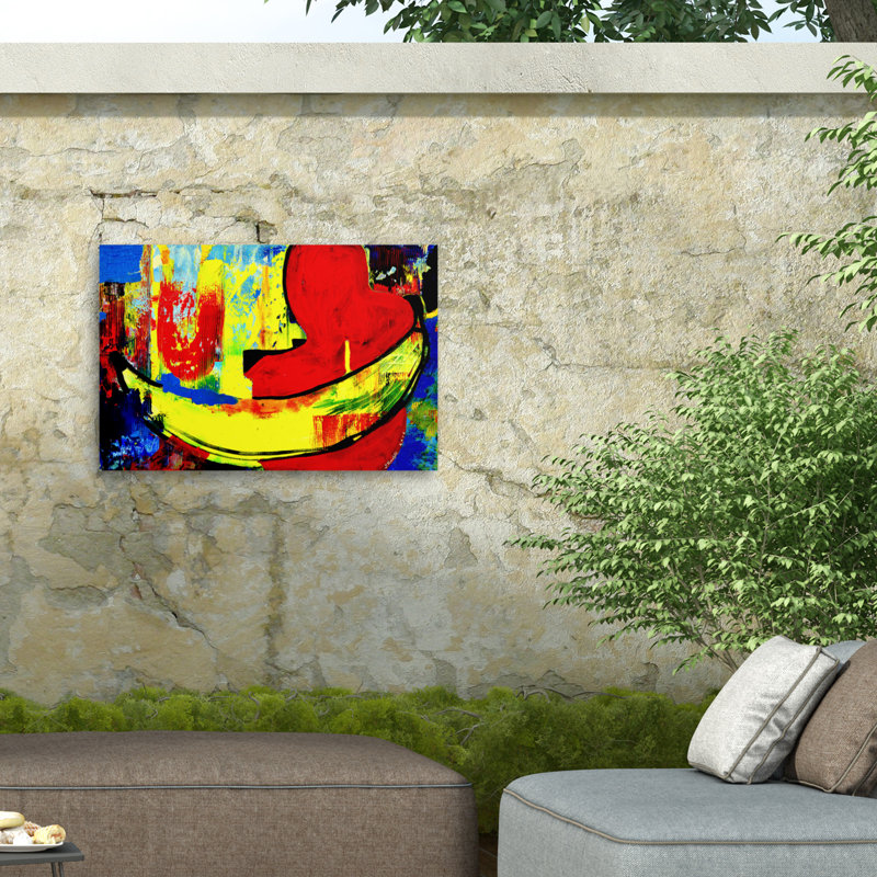 Julija Belickien This Is Why I Like Bananas Outdoor  Canvas, H 12 po x l 19 po
