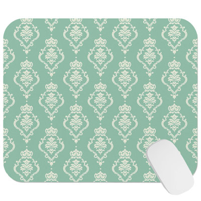 Abstract Mint Pattern XVI Patterns Modern Gaming Cute Office Laptop Desk Pad Gift Mat Square Rectangle Non-Slip Mousepad