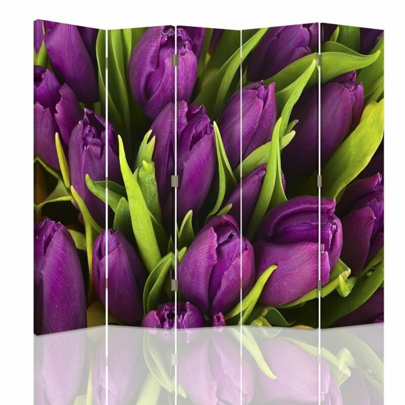 Paravent Tulpen mit 5 Paneelen