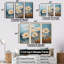 Couleurs vives gris et blanc jonquilles Bloom - ensemble de décorations murales jonquilles-107751457-107751458