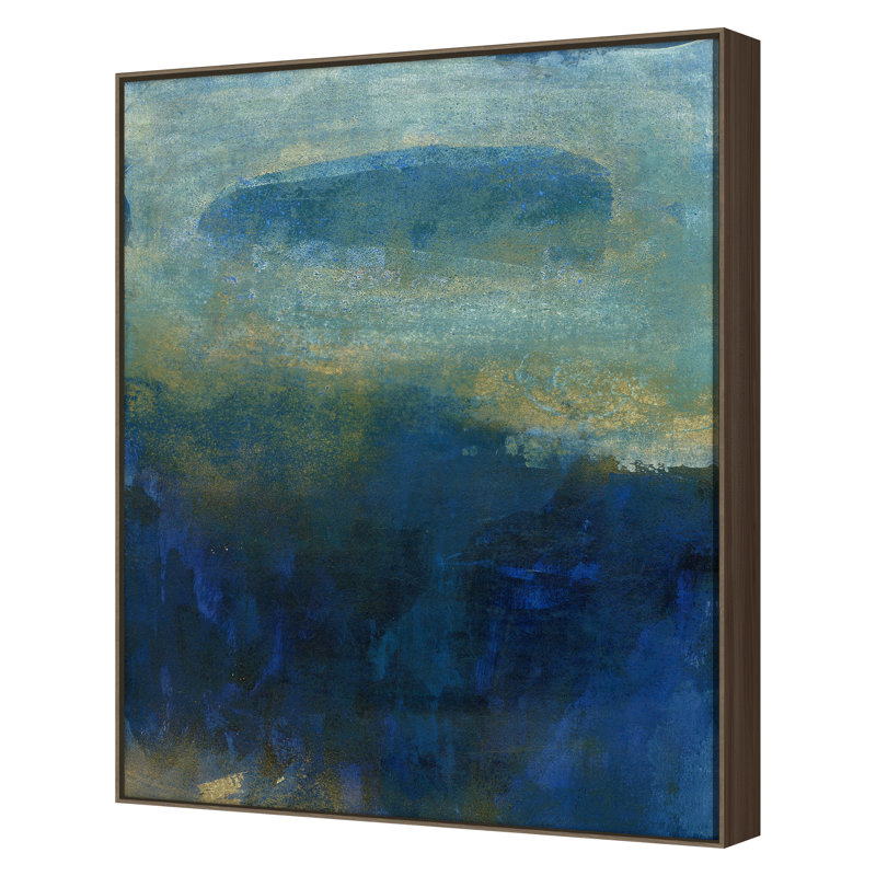 Deep Blue " Deep Blue 2 " by Maeve Harris, Walnut, 36" H x 30" W