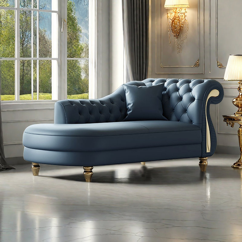 Méridiennes d'intérieur modernes Modern, Orienté à droite, Bleu
