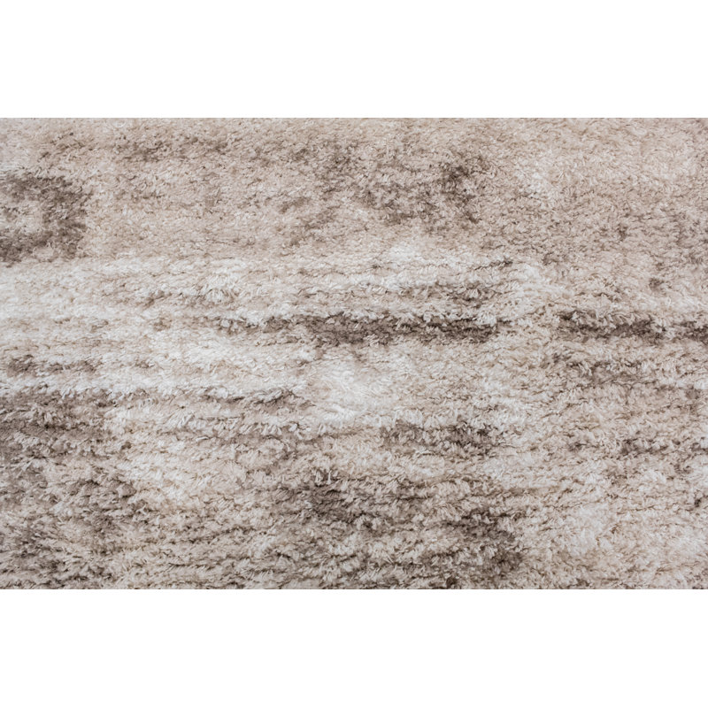 Alban Indoor Shag Beige Area Rug, Runner 2'2" x 6'