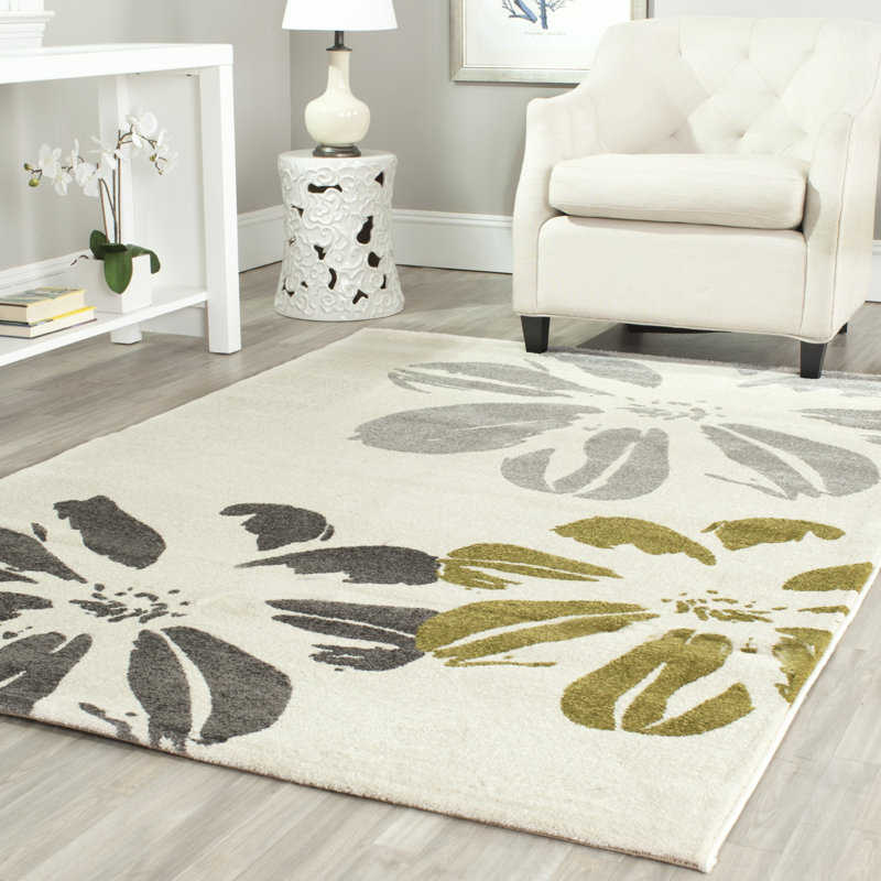 Tapis floral Rosario Porcello Performance, Rectangle 4 pi x 5 pi 7 po