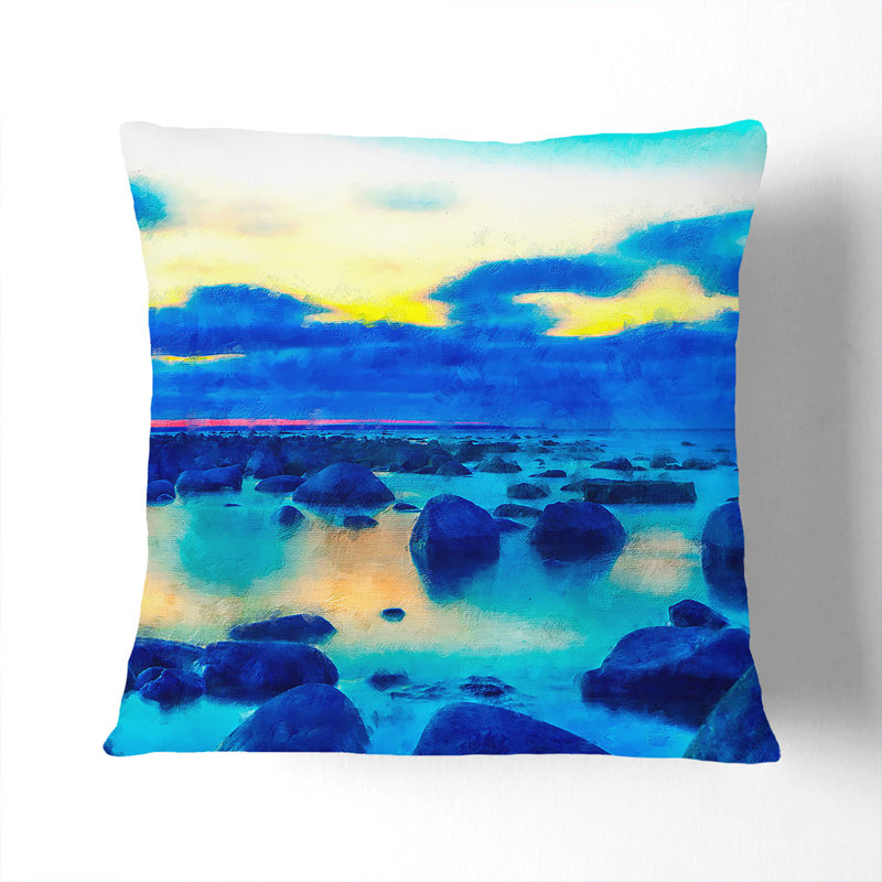 Square Throw Cushion, 40cm H x 40cm W x 15cm D