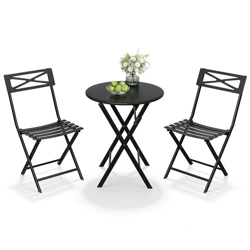 Patio Dining Set, Black