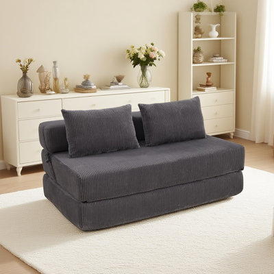 Boneless Folding Sofa Bed Full Size, 3-in-1 Convertible Sleeper Sofa