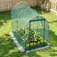 Walk-In Galvanised Steel Fruit Cage with Zipped Door, 120 x 240 x 188cm，Black-133426487