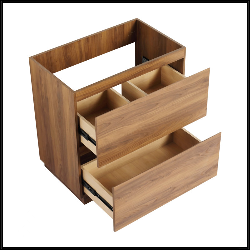 Meuble-lavabo 30 po sans lavabo, 30", Brun