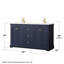 Meuble-lavabo double autoportant avec plateau Avery-98209040-98209041-98252875