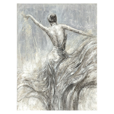 Ethereal Grace in Motion Canvas Wall Art - 36" x 48"