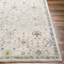 Tapis oriental en polyester tissé à la machine Elsadora en beige / jaune / bleu-1608828115