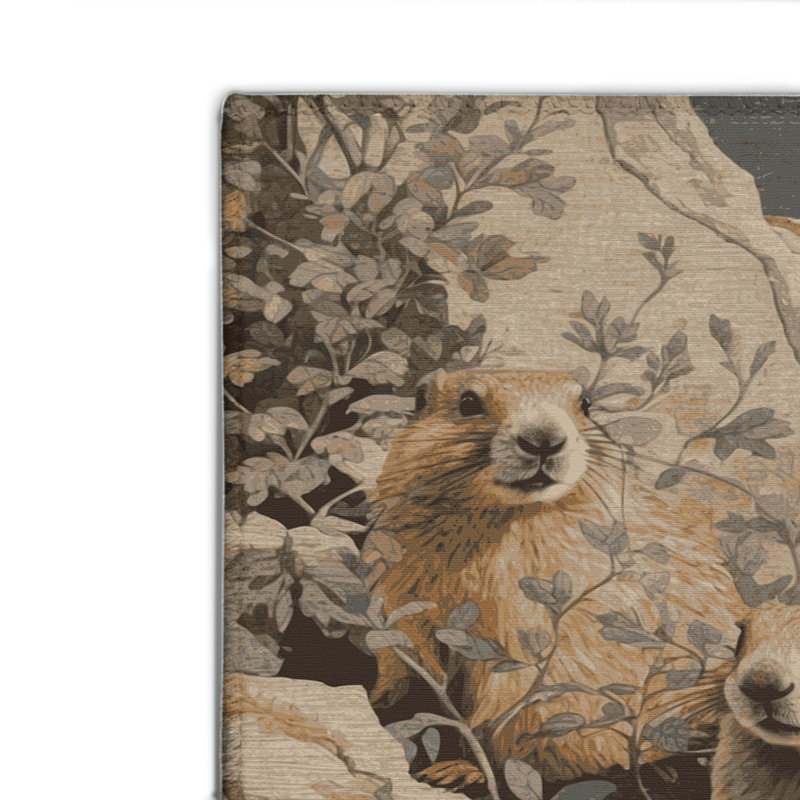 Tapis d'intérieur et d'extérieur brun Nature, Rectangulaire 2 pi x 3 pi