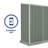 Absco EZI Slider 5' x 3' Metal Storage Shed Pale Eucalypt-103557176