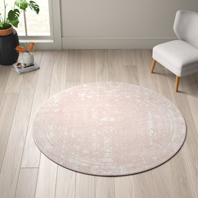 Tapis rose / blanc Gustafson