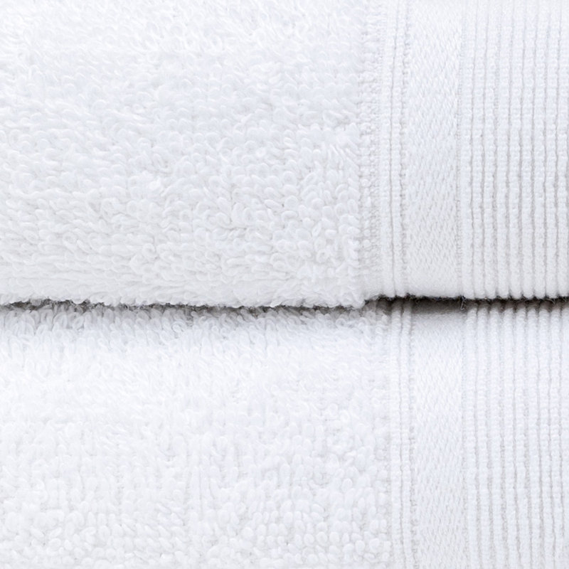 Renne Cotton Bath Towel, Bright White