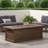 Rectangular Outdoor MGO 50,000 BTU Propane Fire Pit, Brown Wood Pattern (Tank Cover Not Included)