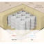 Chaise longue capitonnée à boutons, beige
