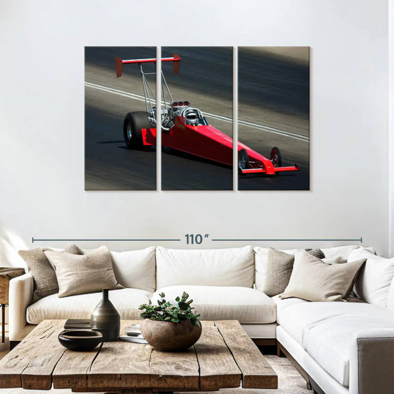 Mehar Drag Racing Car, 48" H x 74" W
