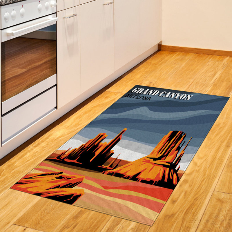 Canyon American High Density Long Fiber Poly Threads Decorative Area Rug Carpet, Rectangle 2'7" x 5'