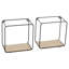 Johnar 3 Piece Square Floating Shelf