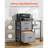 Mobile Metal File Cabinet With 3 Fabric Drawers And 2 Open Shelves-131776782
