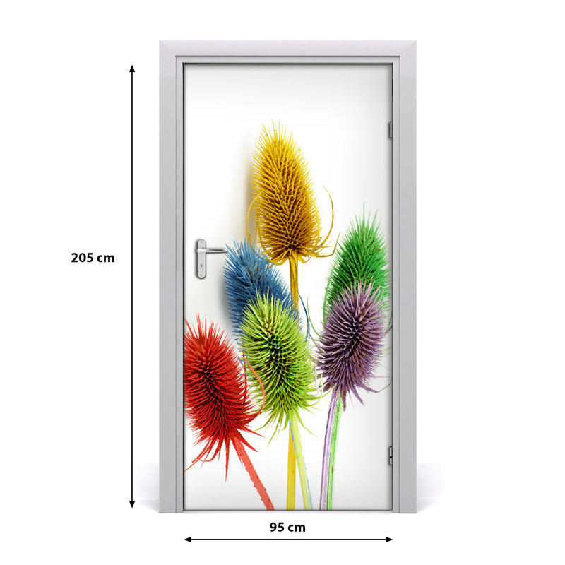 Thistle Door Decal, 205cm H x 95cm W