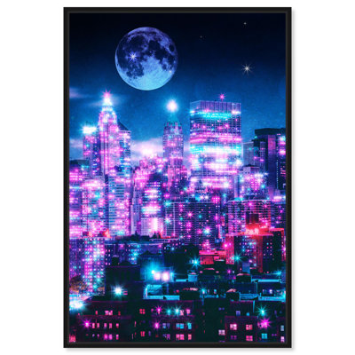 NYC Dreams Canvas Neon Art Prints by Art Remedy