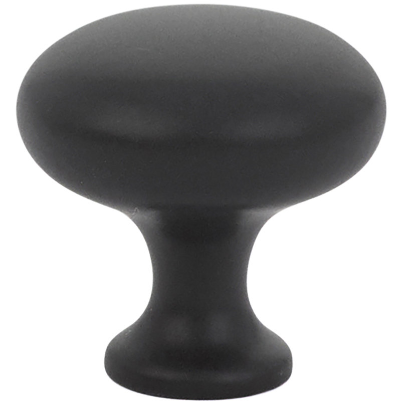 Providence Mushroom Knob, Flat Black, 1 1/4"