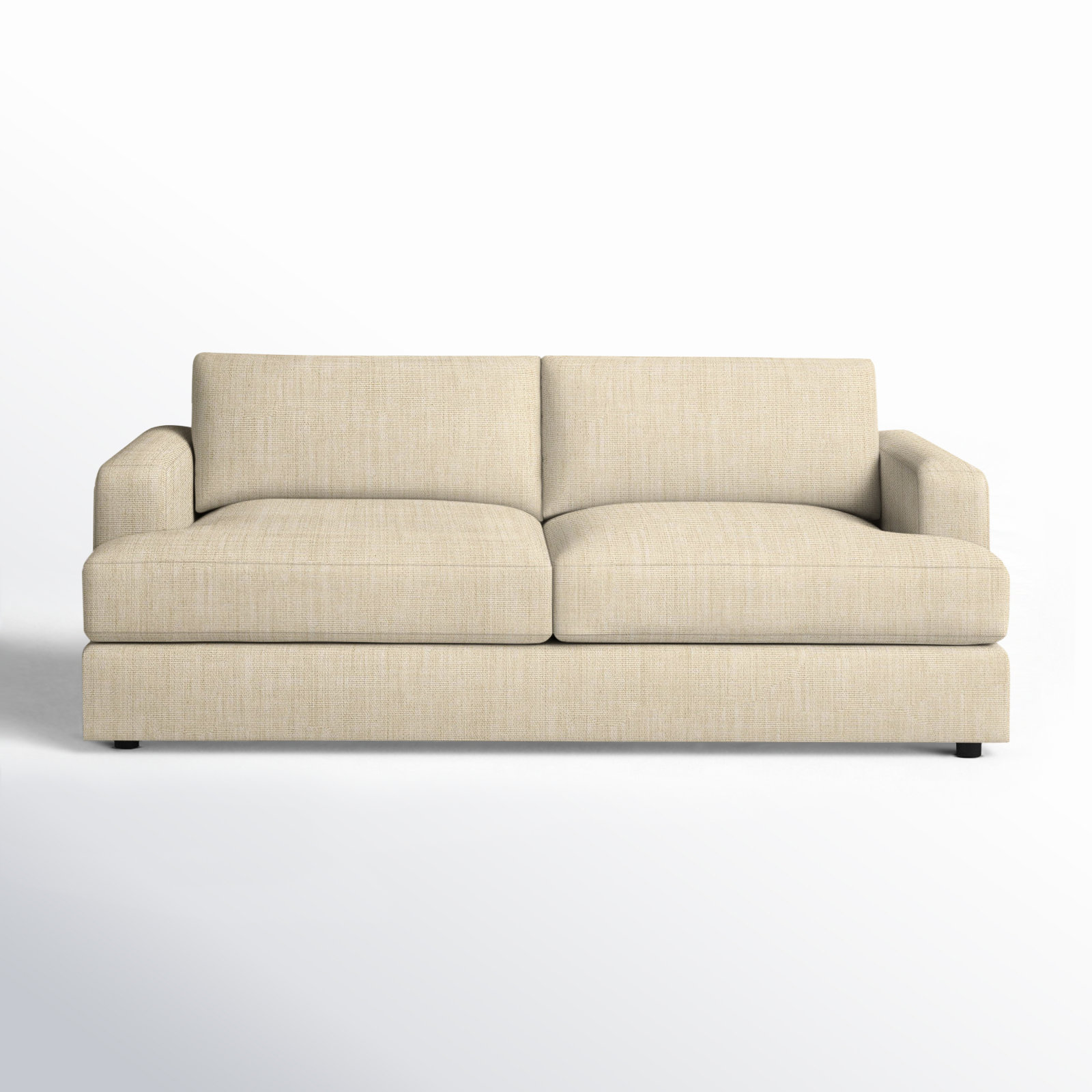 Cayden 84'' Upholstered Sofa, Canvas Flax Sunbrella® Canvas