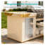 Meuble de cuisine en acier inoxydable de 43 cm (17 po) avec 3 tiroirs et porte-essuie-tout
