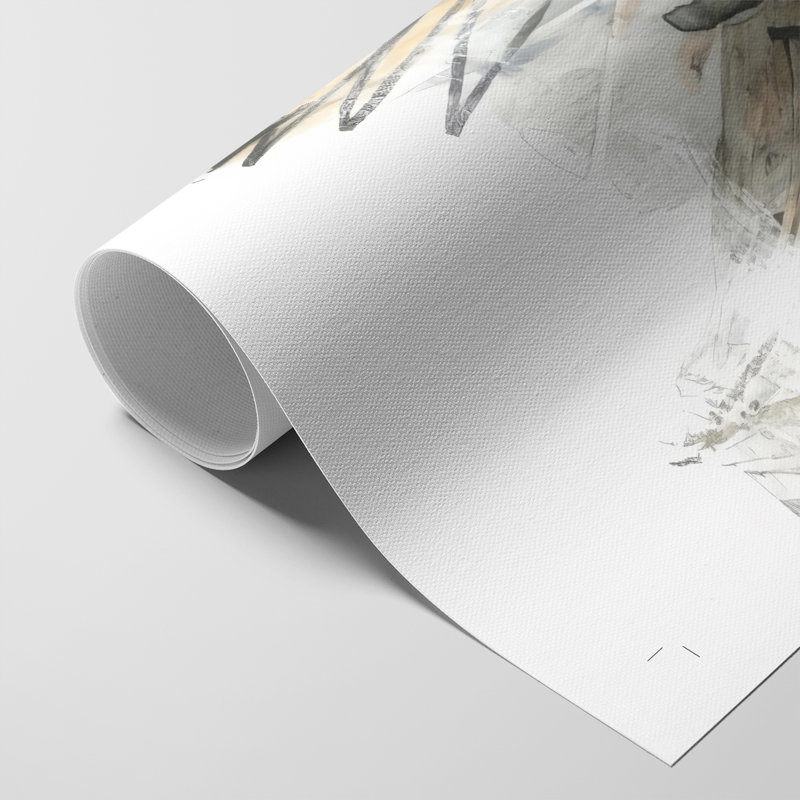Oxide Manuscript II -Canvas Print Only - NOT FRAMED, 18" H x 12" W