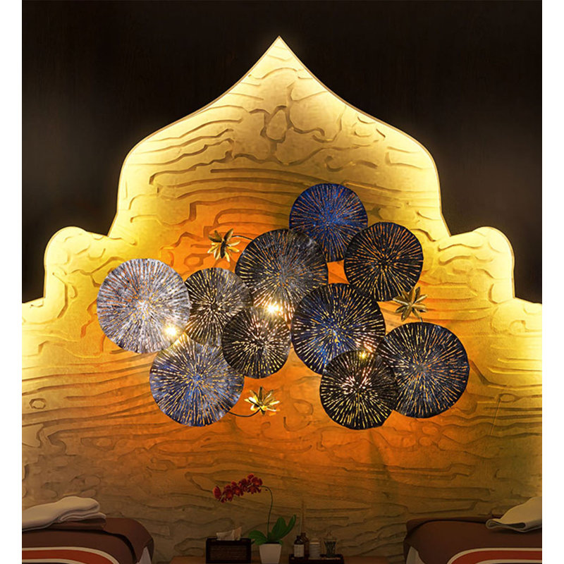Nouvelle décoration murale feuille de lotus de style chinois