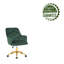 Chaise de bureau en velours Samatha-1448605071