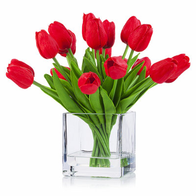 Tulip Arrangement in Vase