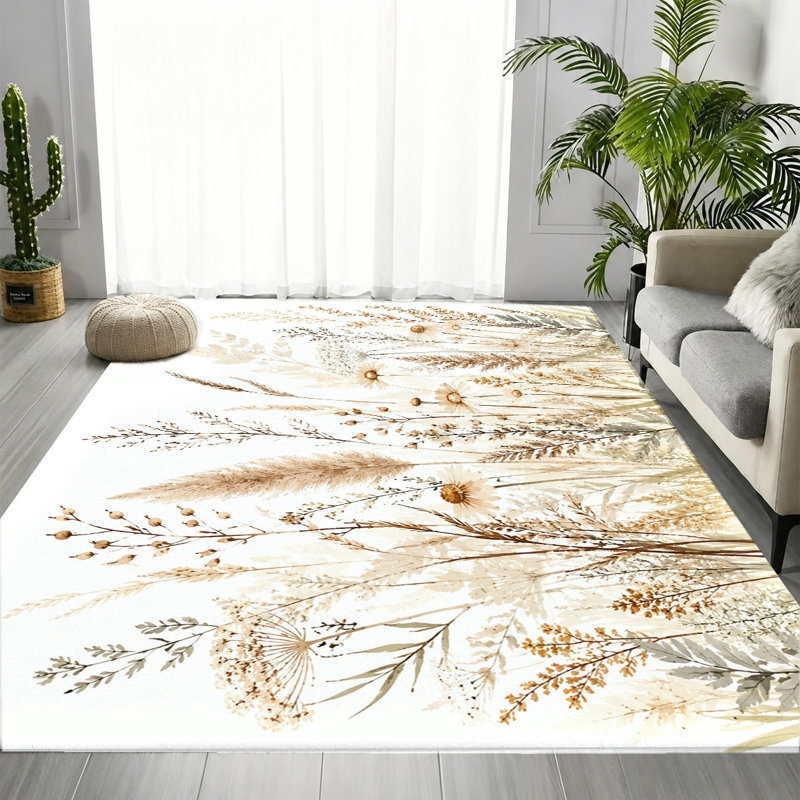 Tapis Botanical Floral, Rectangle 5 pi 3 po x 3 pi 3 po (160 x 100 cm)