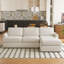 Canapé modulaire en L doux pour le salon-938594895