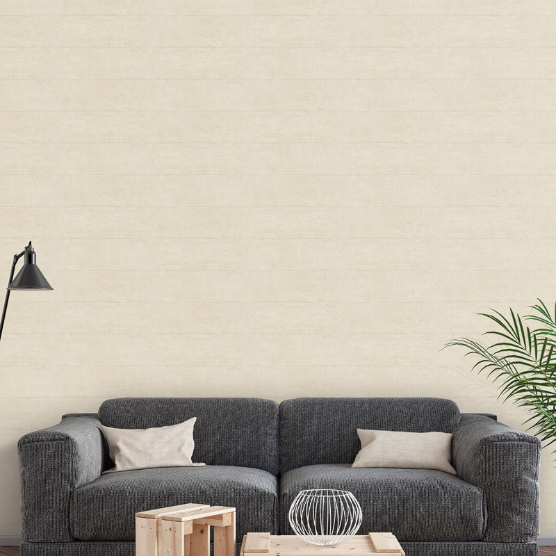 Nostalgie Concrete Design Wallpaper Roll, Cream