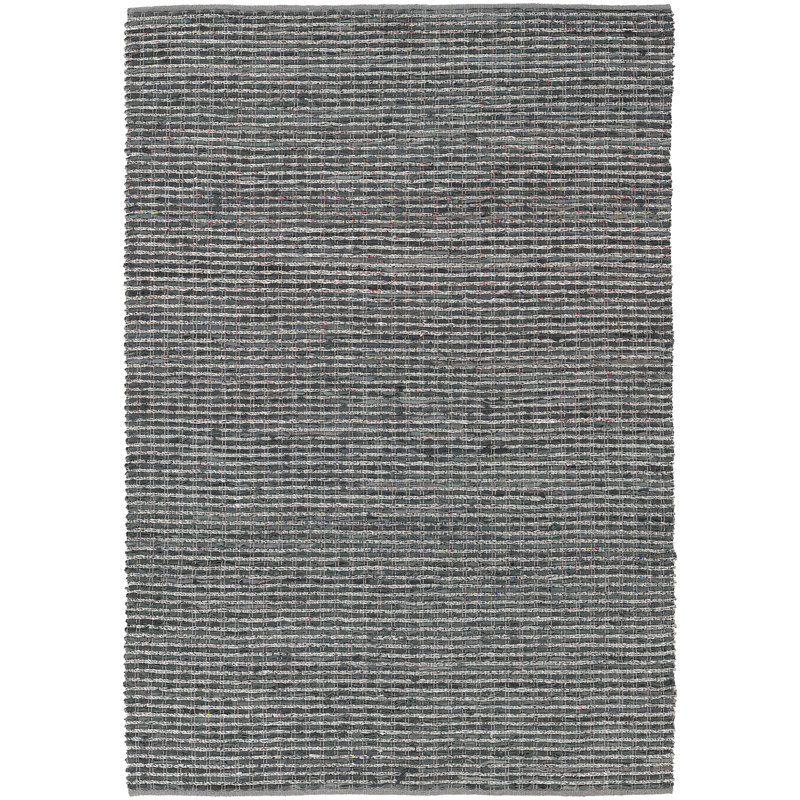 Tapis réversible tissé à la main Gracie Oaks Kopris - bleu / gris, Rectangle 7 pi 9 po x 10 pi 6 po