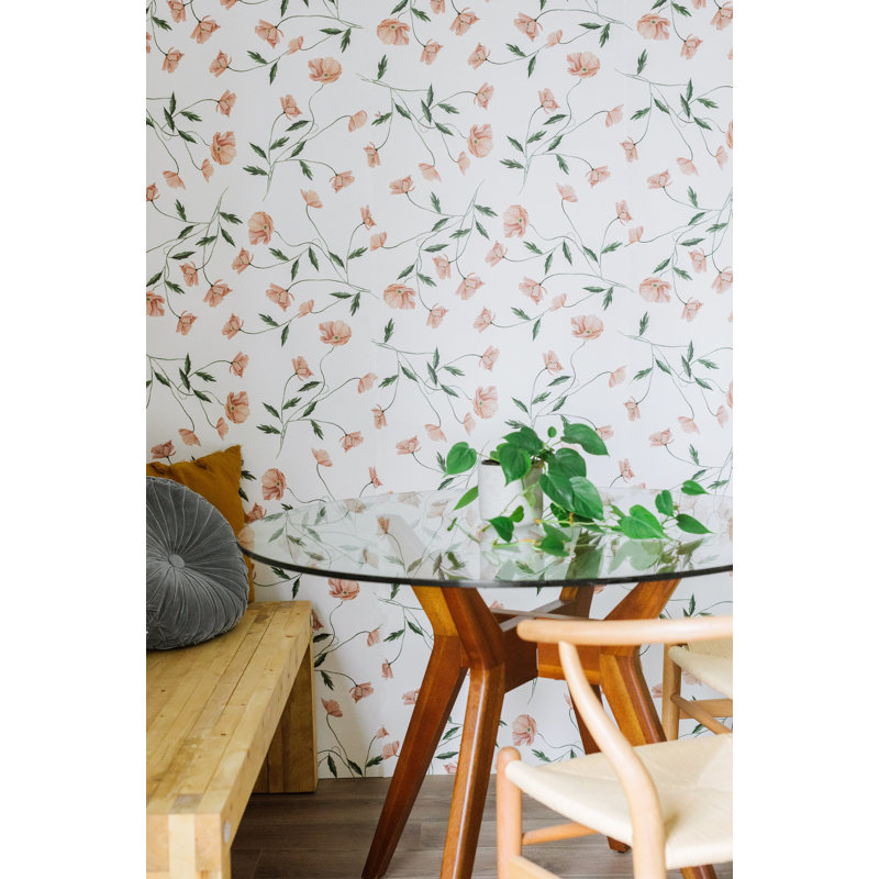 Floral Wallpaper, Pre-Pasted