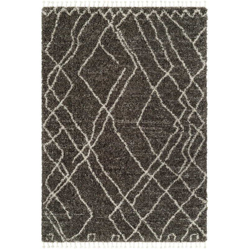 Abstract Indoor Rug, Rectangle 9'2" x 12'