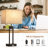 Abdull 25.5" Metal Table Lamp Set with USB A+C Ports with 3 Colors Changeable Desk Lamp-24462954