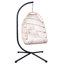 Fauteuil suspendu d'extérieur blanc cassé-1241889599