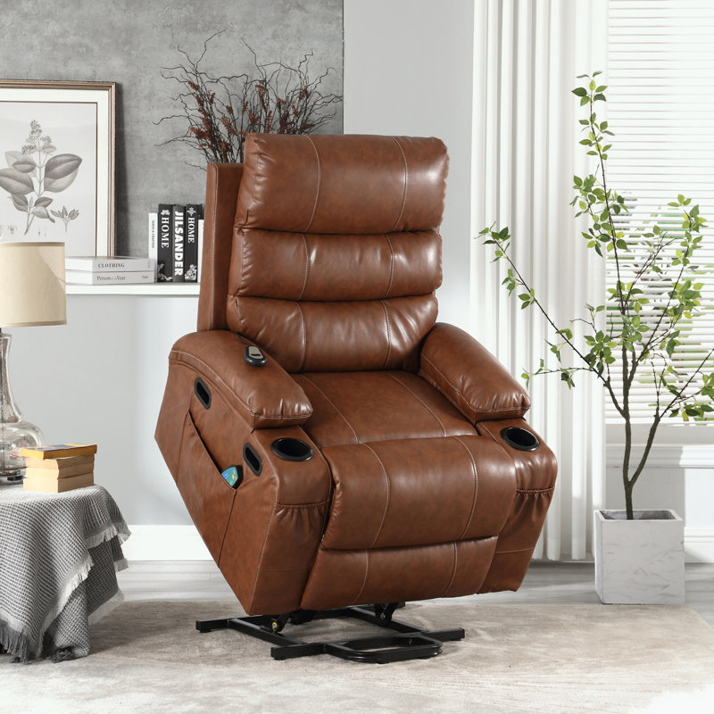 Fauteuil inclinable électrique Akuna, Brun