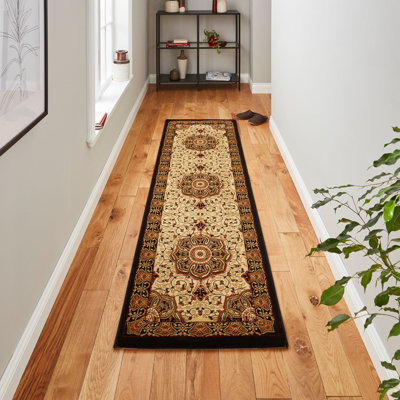 Waynesburg Flatweave Black/Cream Area Rug