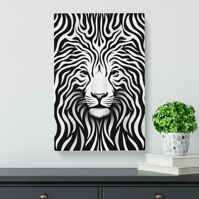 Tiger Op No.2 - No Frame Print, 60cm H x 40cm W x 3cm D